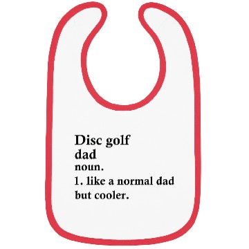Discover Disc Golf Dad Funny Golfing Definition Bibs