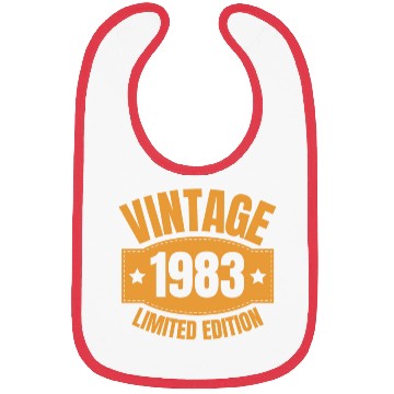 Discover 40 Years Vintage 1983 Retro 40th Birthday Bibs