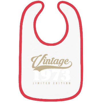 Discover 50 Years Vintage 1973 Retro 50th Birthday Bibs