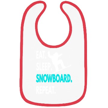 Discover Snowboarding Eat Sleep Snowboard Repeat Bibs