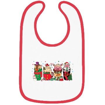 Discover Christmas Coffee Cup Bibs