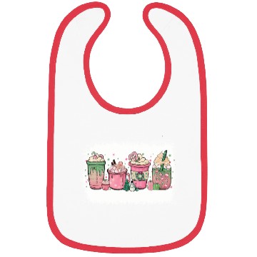 Discover Hot Chocolate Cup Peppermint Mocha Bibs