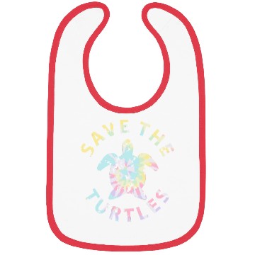Discover Save The Turtles Tie Dye Bibs