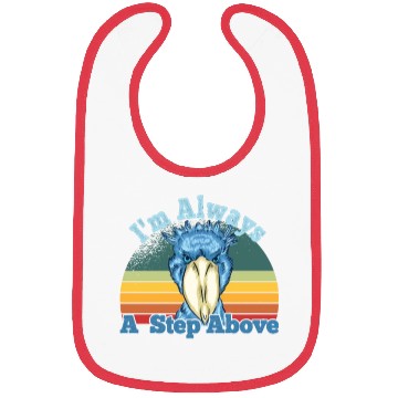 Discover Shoebill Retro Sunset African Bird Design Bibs