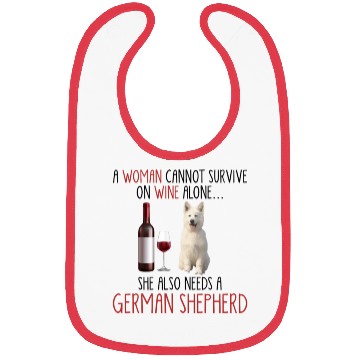 Discover She Also Needs German Shepherd 3 Bibs