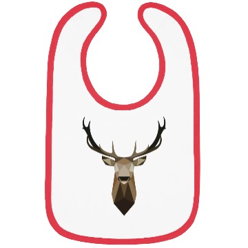 Discover Deer Geometry Bibs - Polygon Art Deer - Origami