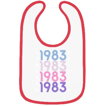 Discover 40 Years Vintage 1983 Retro 40th Birthday Bibs
