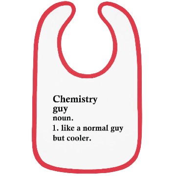 Discover Chemistry Guy Funny Chemist Definition Bibs