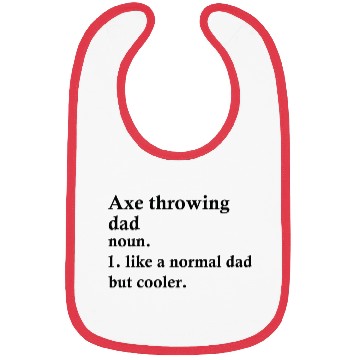 Discover Axe Throwing Dad Funny Sport Definition Bibs