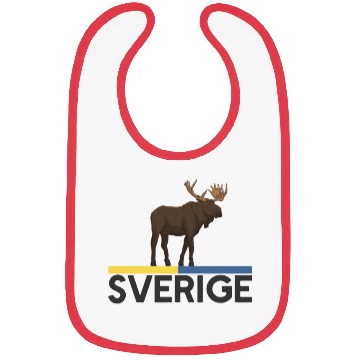 Discover Sweden Flag Sverige Moose Bibs