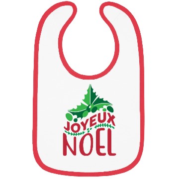 Discover JOYEUX NOEL CRISTMAS FOR TYPOGRAPHY Bibs