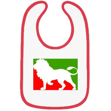 Discover CUTE MODERN UNIQUE LION RED AND GREEN Bibs