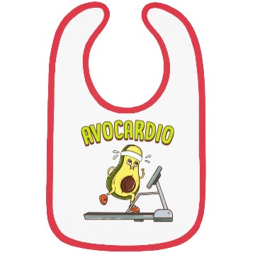 Discover Avocardio Avocado Cardio Pun Running Exercise Gym Bibs