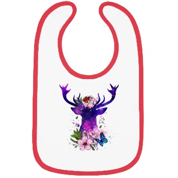 Discover Floral Galaxy Deer Bibs