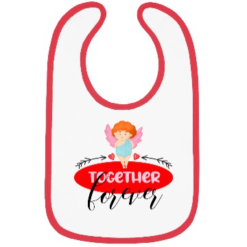 Discover Forever together. Quote for valentine's day Bibs