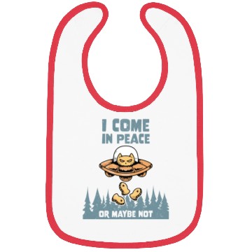 Discover Alien Cat Galaxy Lover Come In Peace Or Maybe Not Bibs