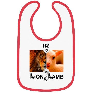 Discover He is the Lion and the Lamb Bibs