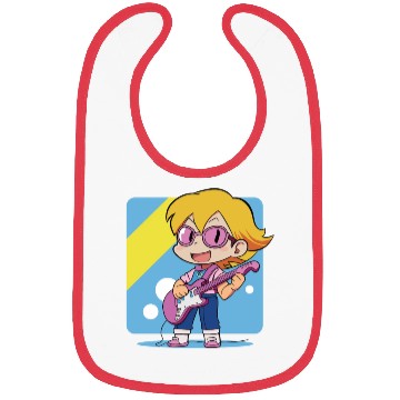 Discover Guitar Boy Bibs