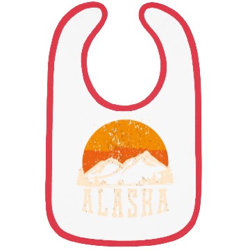 Discover Retro Alaska Mountains Graphic Image Souvenir Us S Bibs