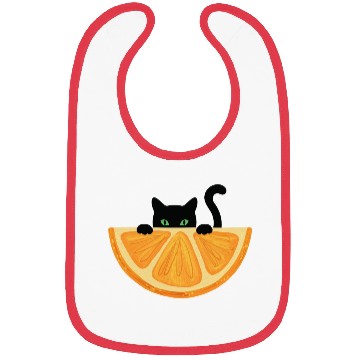 Discover Are You see Me? Black Cat Hiding Behind Orange. Bibs