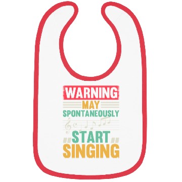 Discover Music Lover - Warning May Spontaneously Start Sing Bibs