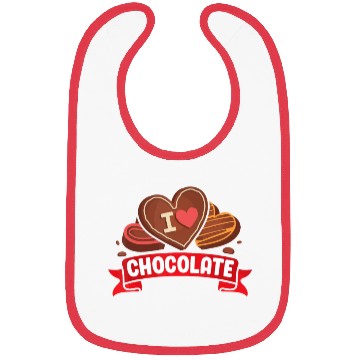 Discover I Love Chocolate Sweets Candy Chocolate Bar Bibs
