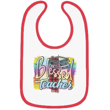 Discover Blessed teacher Bibs