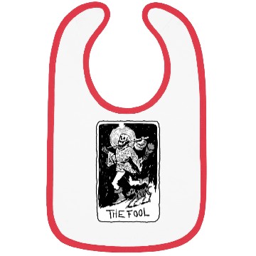 Discover The Fool Skeleton With Dog Tarot Card Bibs