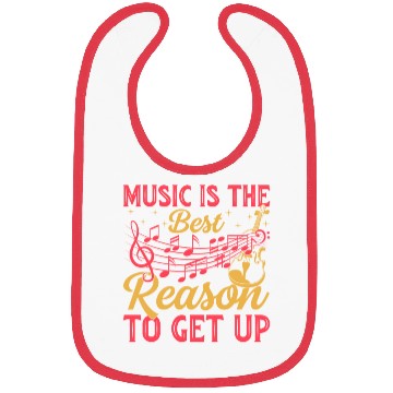 Discover Music Is The Best Reason To Get Up - Double Bass Bibs