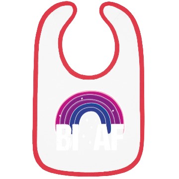 Discover Bi AF Bisexual Pride Flag Rainbow Bibs