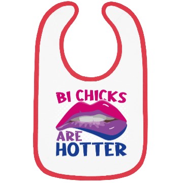 Discover Bi Chicks Are Hotter Bisexual Pride Flag Lips Bibs