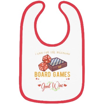Discover Wine Board Games Chess Board Game Player Gambling Bibs