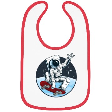 Discover Skateboarding Astronaut Bibs