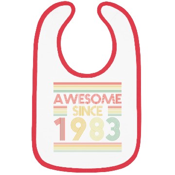 Discover 40 Years Vintage 1983 Retro 40th Birthday Bibs