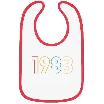 Discover 40 Years Vintage 1983 Retro 40th Birthday Bibs