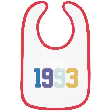 Discover 30 Years Vintage 1993 Retro 30th Birthday Bibs