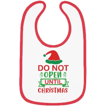 Discover Do not open until christmas Bibs