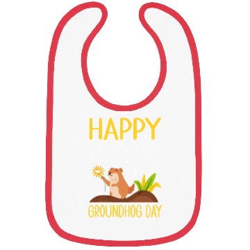 Discover Happy Groundhog Day Bibs