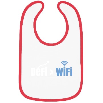 Discover DeFi Over WiFi Funny Crypto Bitcoin Bibs