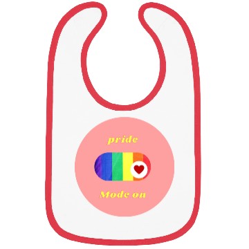Discover Colorful Pride Mode LGBT Circle Sticker 1 modified Bibs