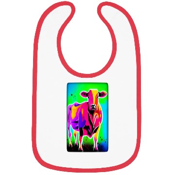 Discover Abstract Cattle, digital painting Bibs