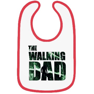 Discover The Walking Dad deep green Bibs