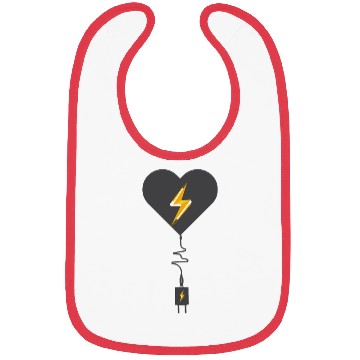 Discover Charging My Heart Good Bibs show your feeling