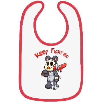 Discover Keep Fighting Teddys Horror Halloween Bibs