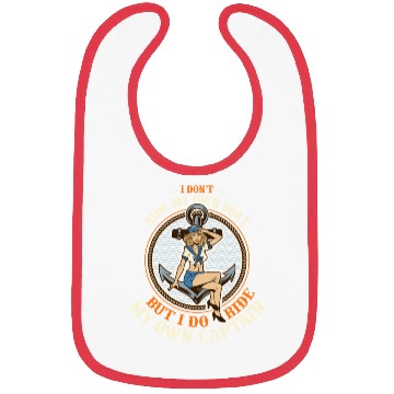 Discover Funny Tritoon Pontoon Captain Boating Lovers Life Bibs