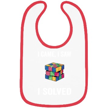 Discover I Came I Saw I Solved For Speed Cuber Bibs