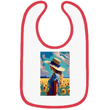 Discover Sunflower girl summer Bibs