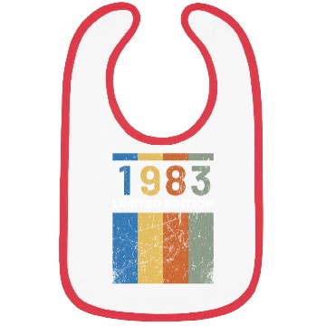 Discover 40 Years Vintage 1983 Retro 40th Birthday Bibs