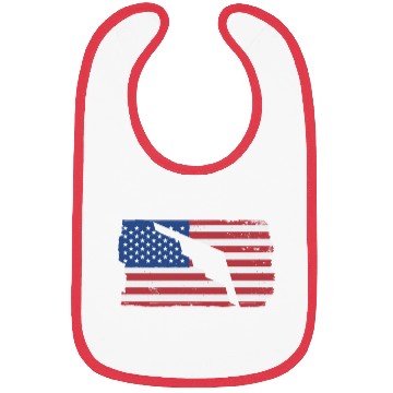 Discover B-2 Stealth Bomber Military Airplane American Flag Bibs