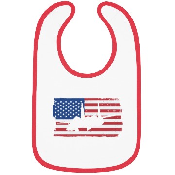 Discover F-15 Eagle Fighter Jet American Flag F15 Eagle Bibs